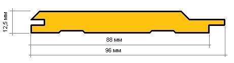 Евровагонка сосна 12,5*88 влажность 12-14%