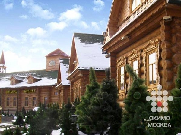 Срубы деревянных ресторанов, кафе, бревенчатых гостиниц, кемпингов