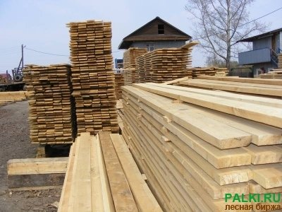 Реализуем Доску обрезную 1, 2 сорт, сосна-ель, сырое дерево