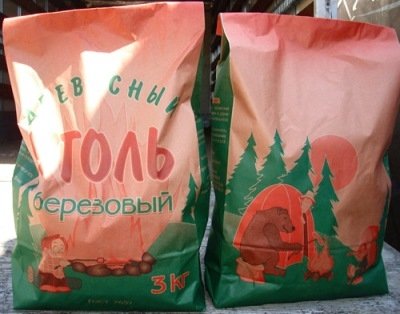 Древесный уголь, березовый марки А